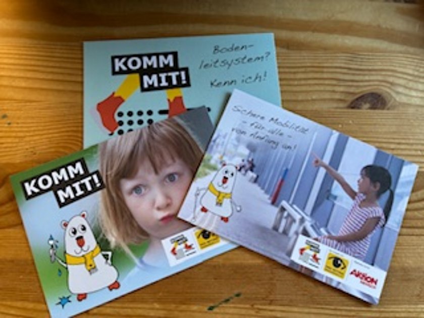 Postkarten zu Bodenleitsystemen